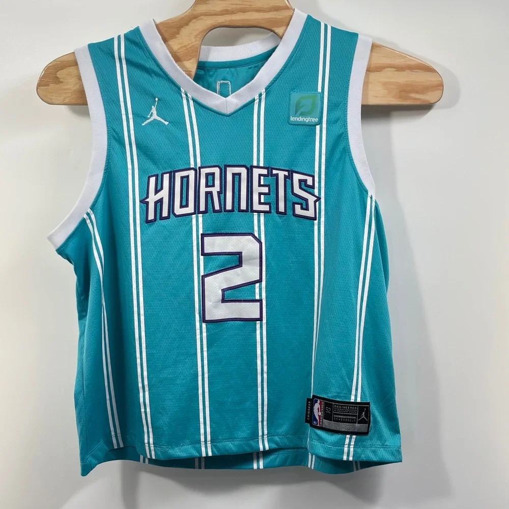 LaMelo Ball Charlotte Hornets #2 Jersey Mens 52 XL Nike Jordan Swingman Teal NBA